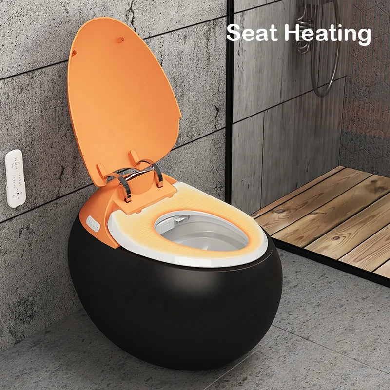 2024 XYlivingstore Luxury Orange Smart Toilet | Modern All-in-One Smart Toilet Design