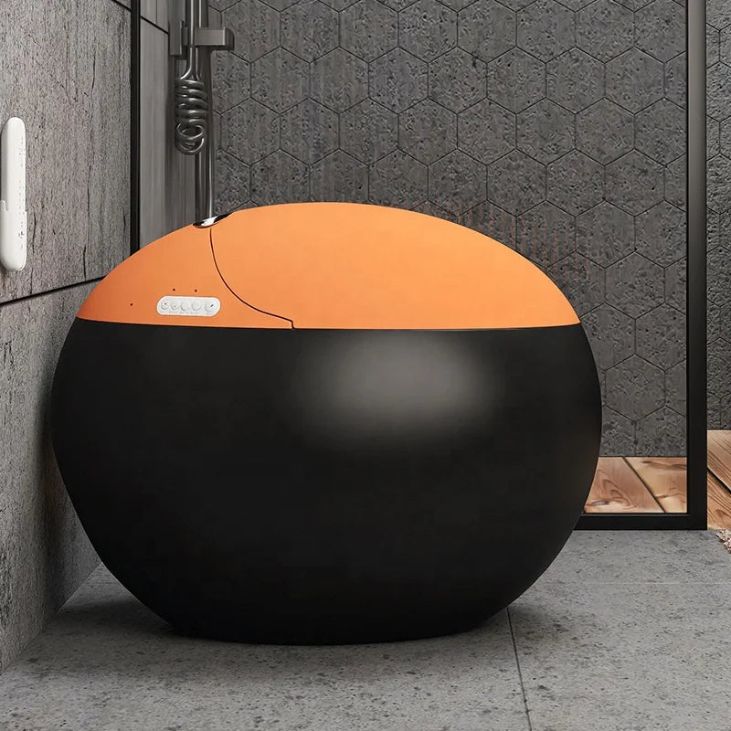 2024 XYlivingstore Luxury Orange Smart Toilet | Modern All-in-One Smart Toilet Design